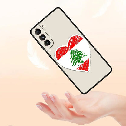 Beirut Lebanon Flag Phone Case For Samsung Galaxy S25 S24 S23 S22 S20 Ultra S21 FE 5G S10 Plus S10E Soft TPU Cover