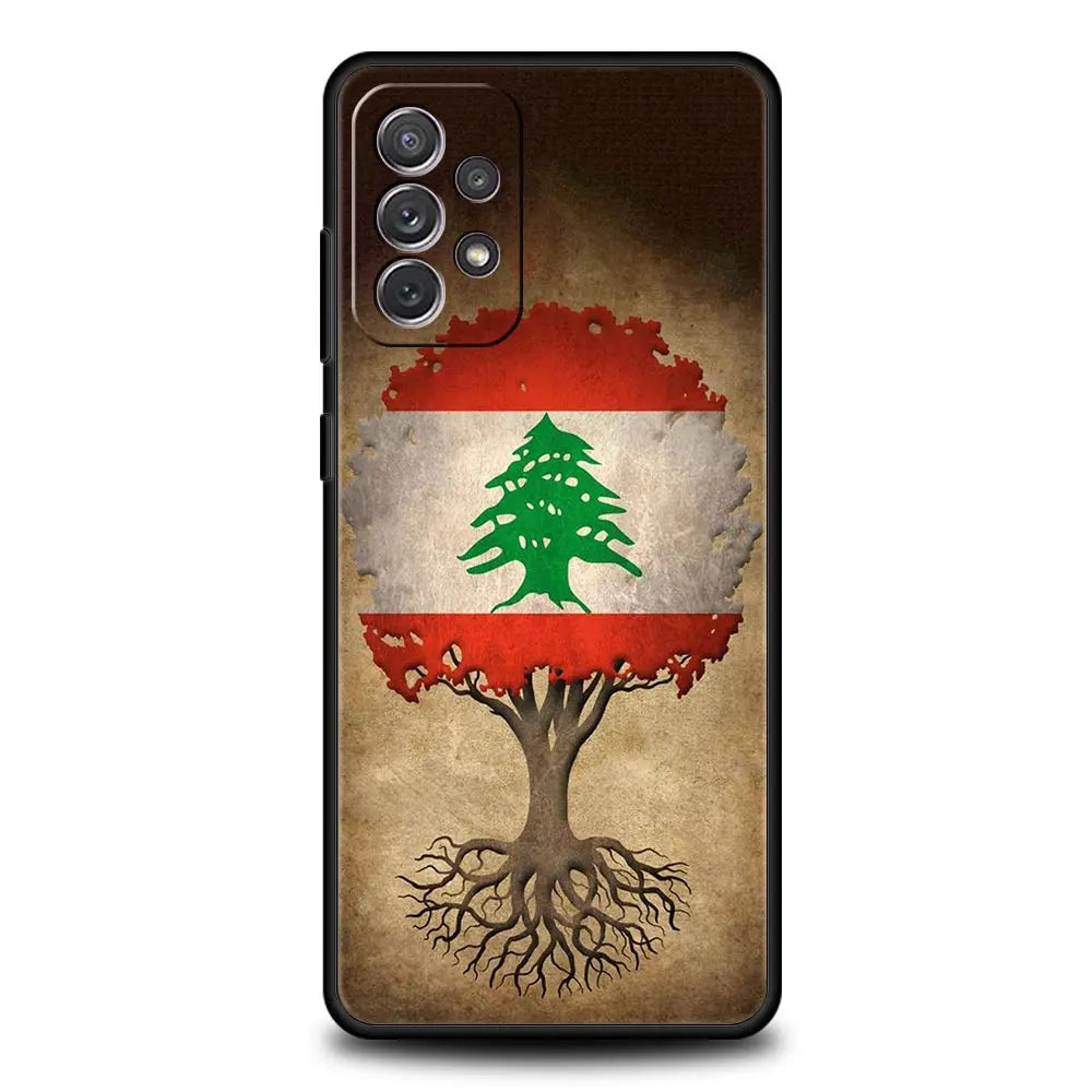 Beirut Lebanon Flag Phone Case For Samsung Galaxy A15 A13 A51 A71 A41 A31 A21S A03S A05 A35 A32 A55 A23 A25 A33 A53 A73 5G Cover
