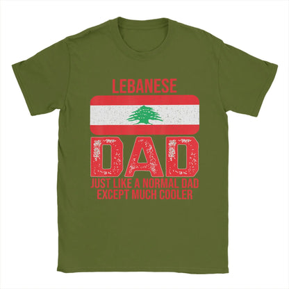 Lebanese Dad Lebanon Flag T Shirt