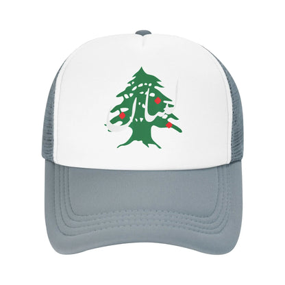 Lebanon Flag Map Beirut Cedar Tree Baseball Cap
