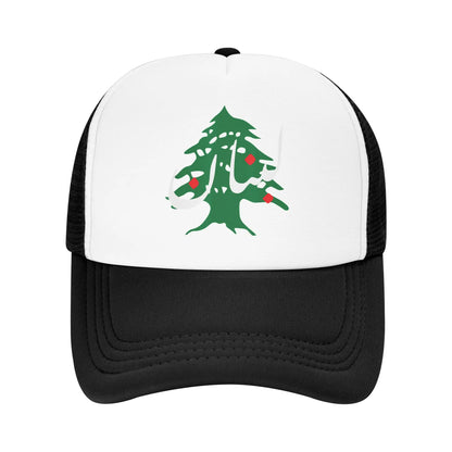 Lebanon Flag Map Beirut Cedar Tree Baseball Cap