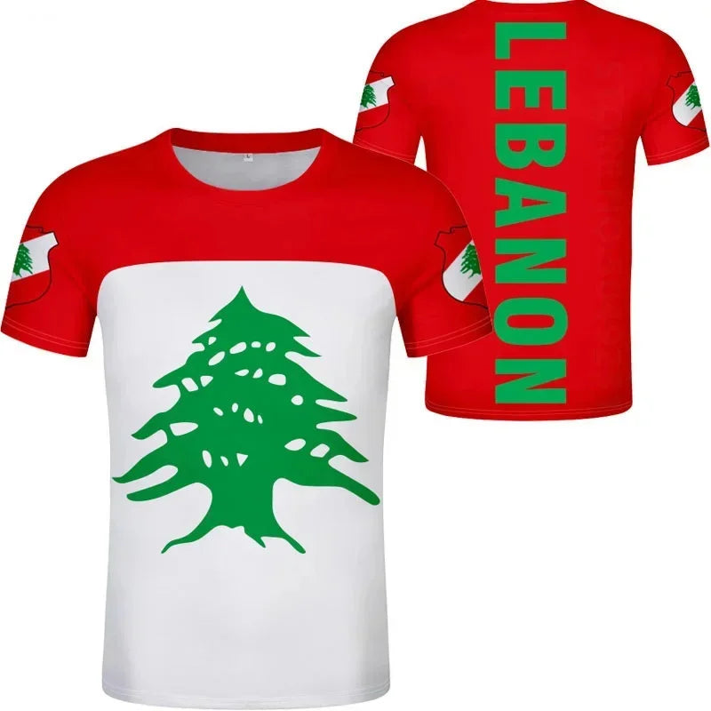 3D Lebanon Flag T Shirt