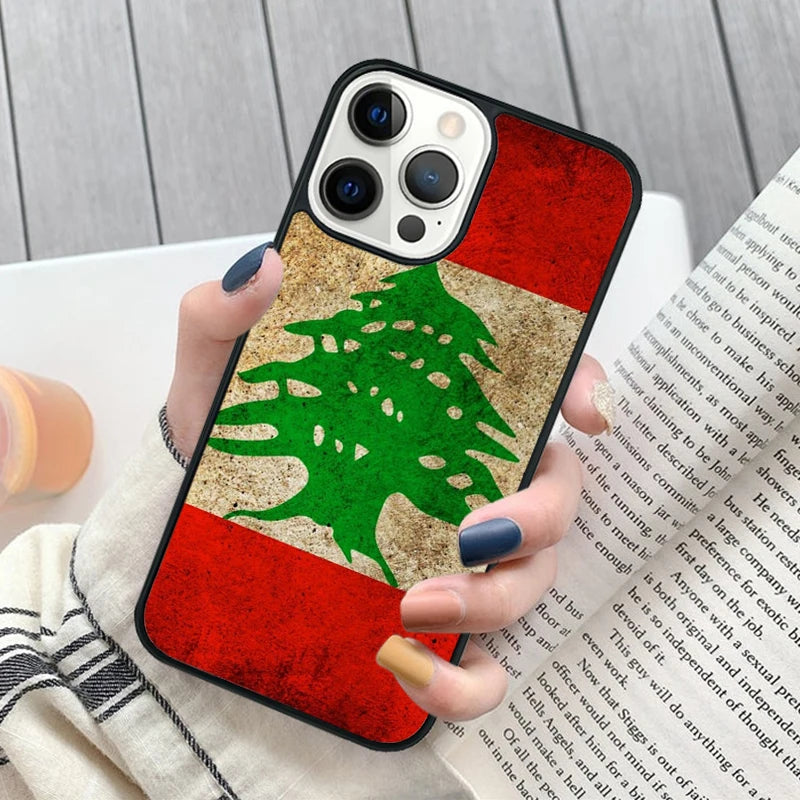 Lebanon Flag Phone case  For iPhone 17 Air 16 15 14 11 12 13 Pro MAX Plus cover shell coque