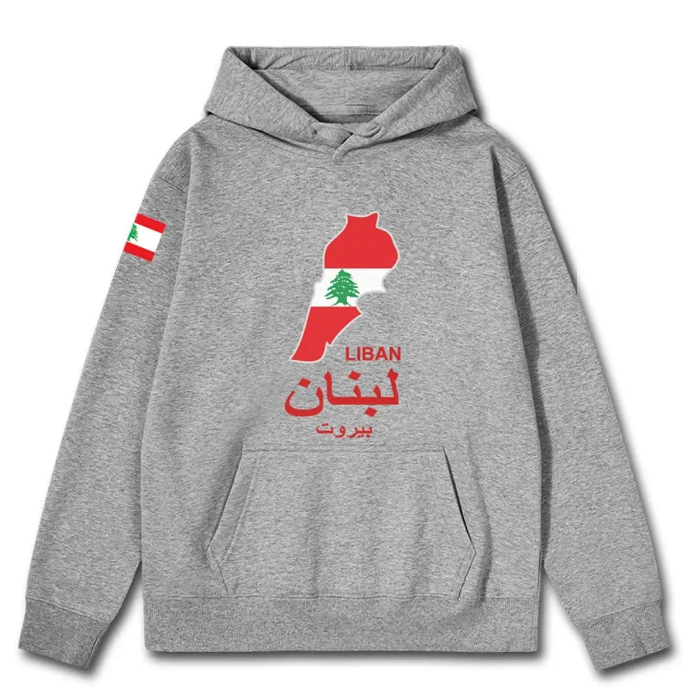 Lebanon National Map Hoodies