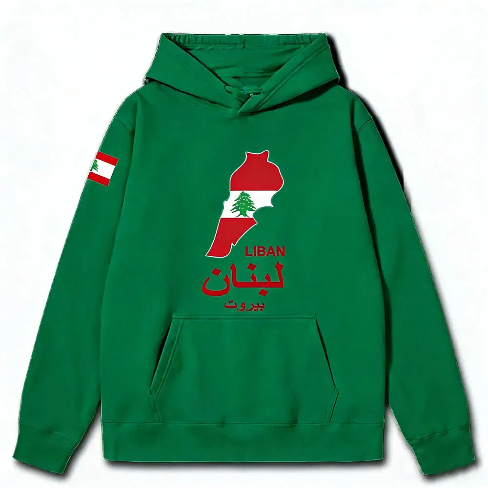 Lebanon National Map Hoodies