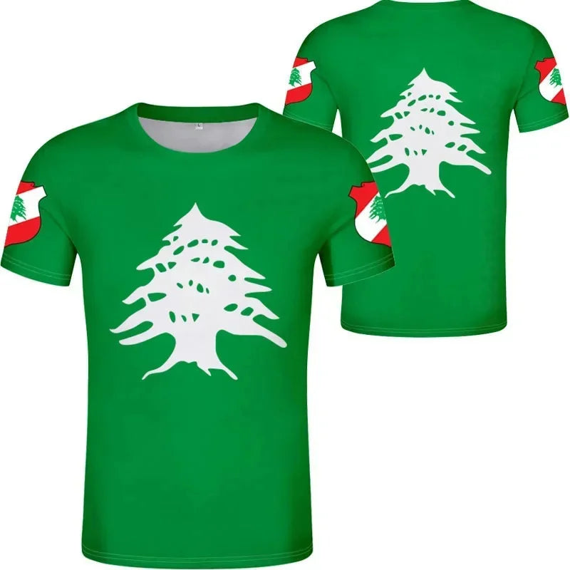 3D Lebanon Flag T Shirt
