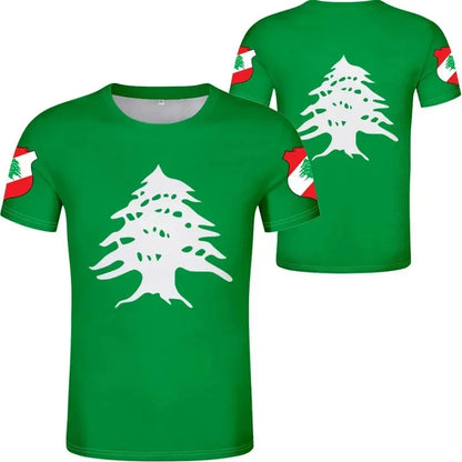 3D Lebanon Flag T Shirt