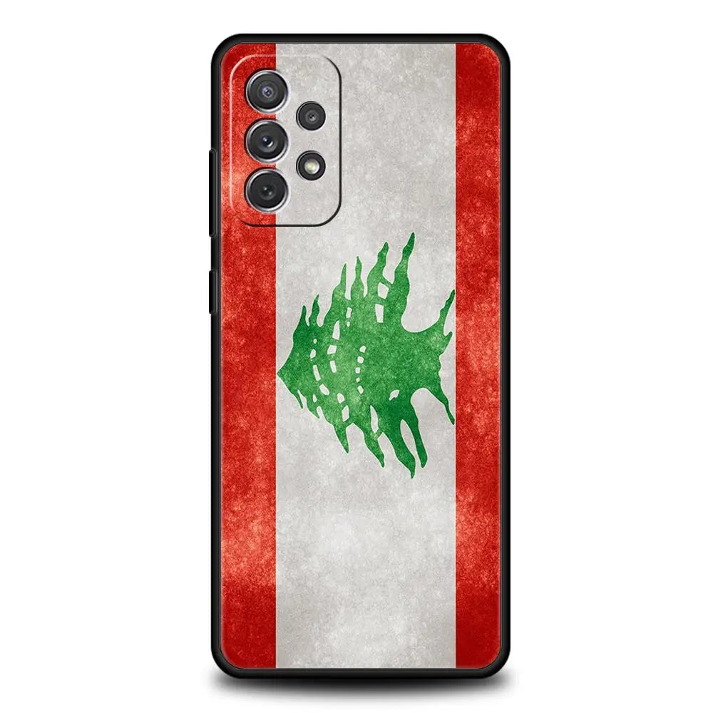 Beirut Lebanon Flag Phone Case For Samsung Galaxy A15 A13 A51 A71 A41 A31 A21S A03S A05 A35 A32 A55 A23 A25 A33 A53 A73 5G Cover