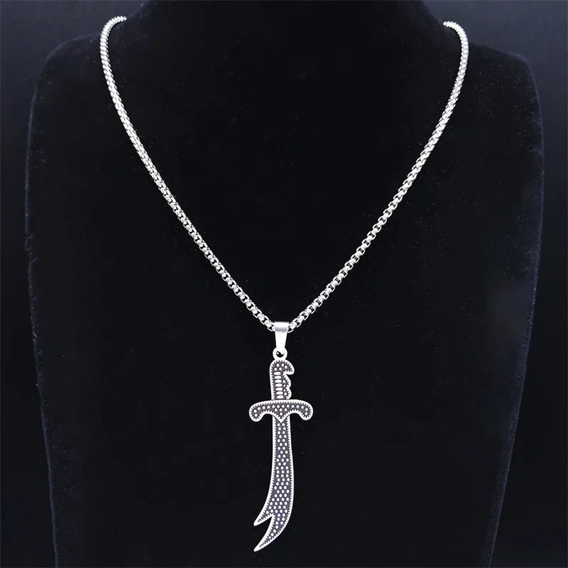 Necklace Stainless Steel Imam Ali Zulfiqar Sword