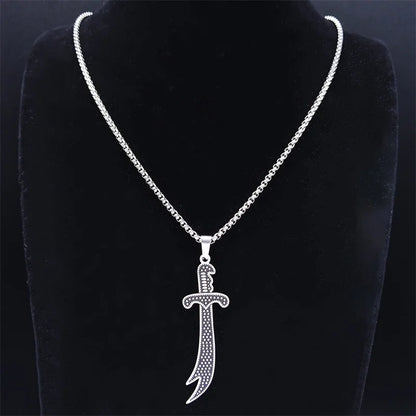 Necklace Stainless Steel Imam Ali Zulfiqar Sword