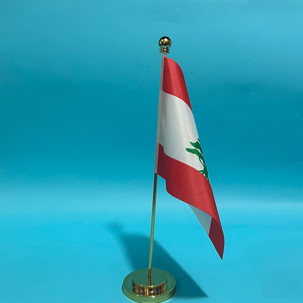 Office Desk Flag Of Lebanon