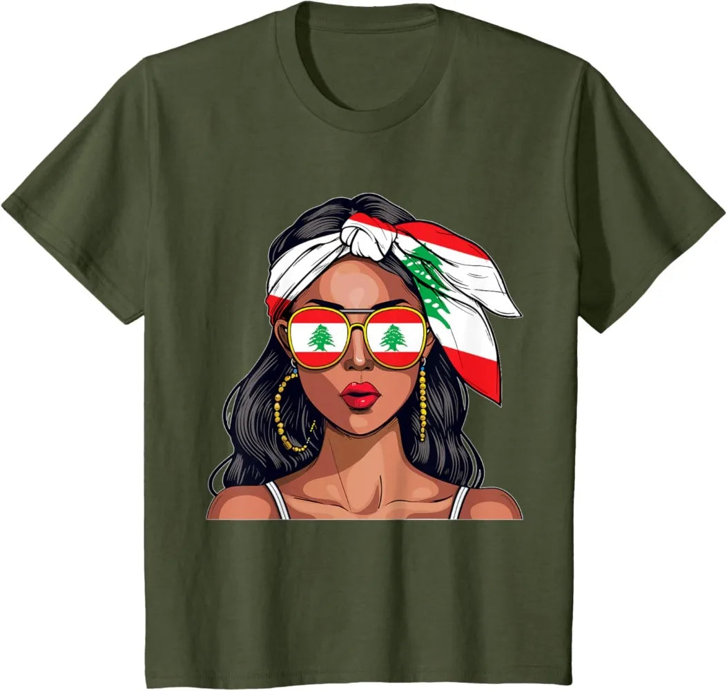 Lebanese Woman Flag Shirt