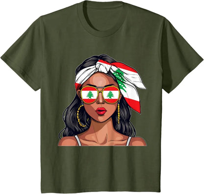 Lebanese Woman Flag Shirt