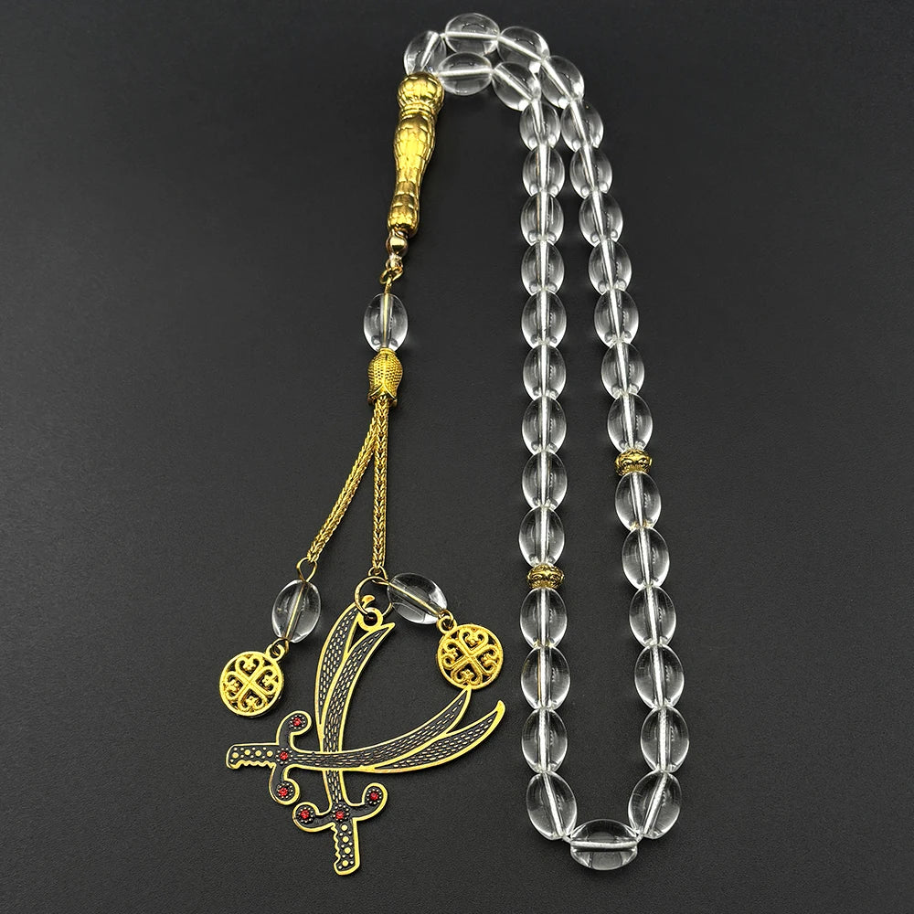 Imam Ali Zulfiqar Sword Blue Glass