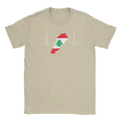 Lebanon Heartbeat Lebanon Map T Shirt