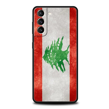 Beirut Lebanon Flag Phone Case For Samsung Galaxy S25 S24 S23 S22 S20 Ultra S21 FE 5G S10 Plus S10E Soft TPU Cover