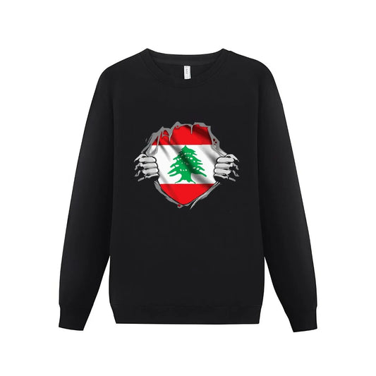 Lebanon Flag Badge Sweatshirt – Lebanese Heritage