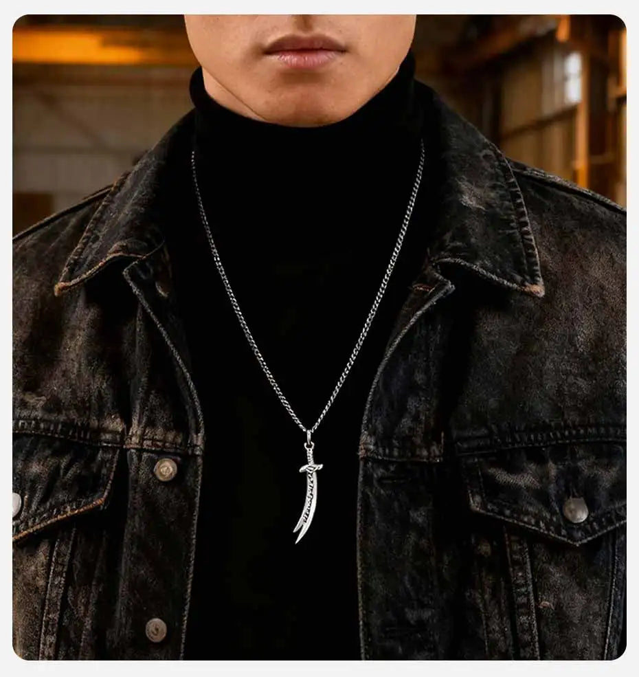 Zulfiqar Sword Pendant Necklace