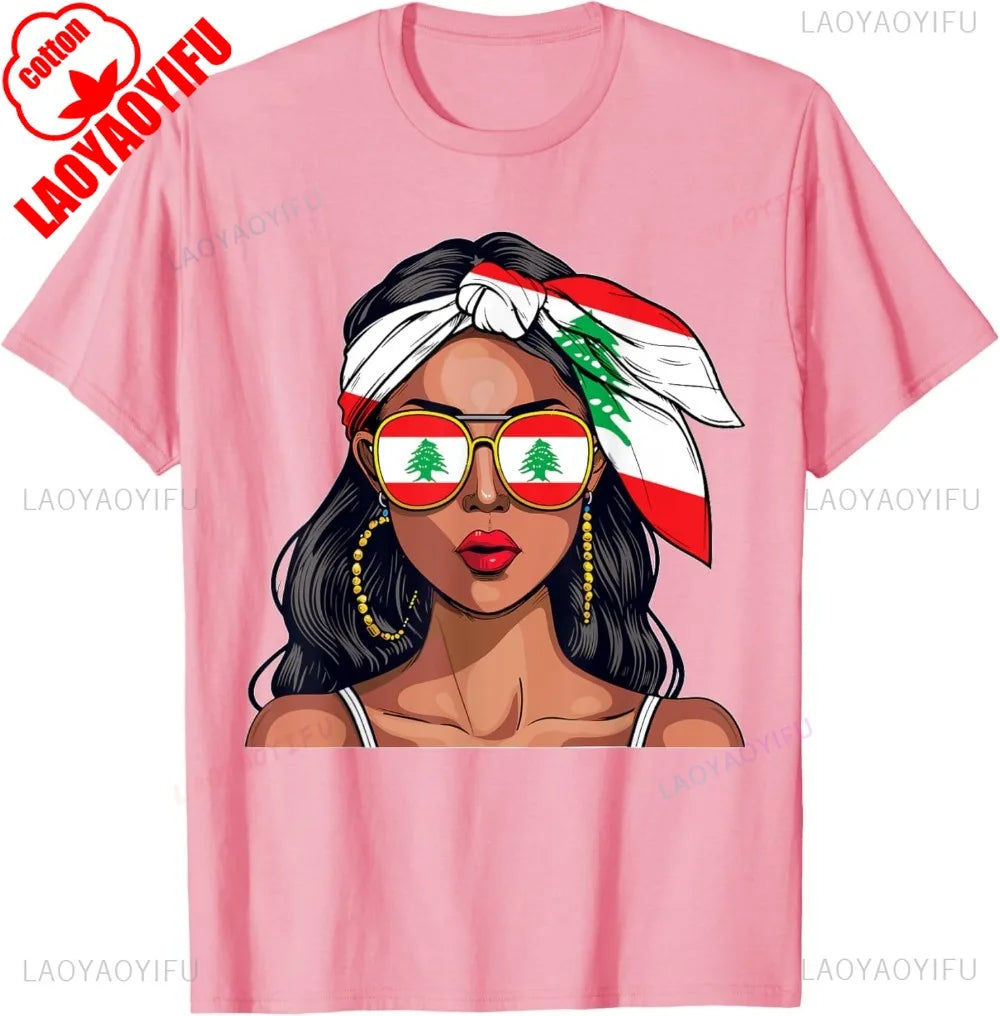 Lebanese Woman Flag Shirt