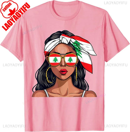 Lebanese Woman Flag Shirt