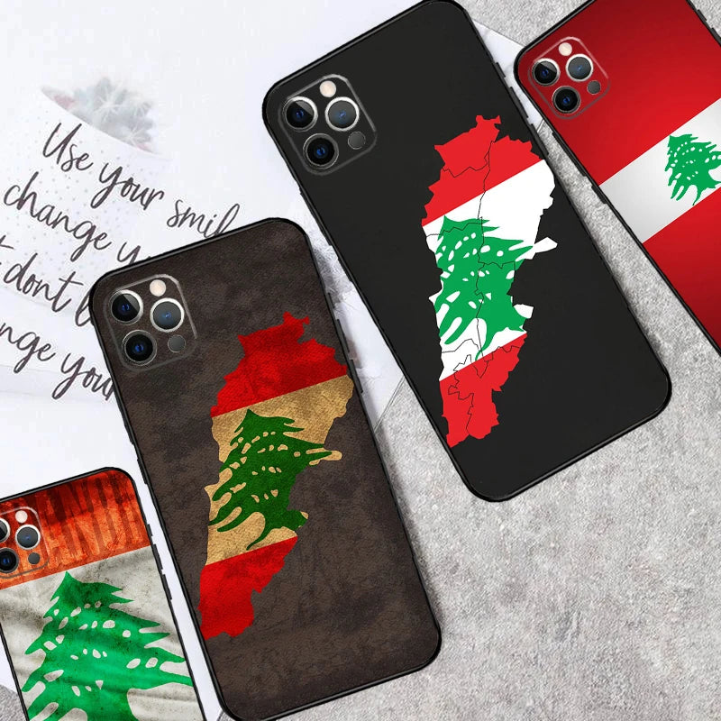 Lebanon Flag Map Case For Xiaomi Redmi Note 14 12 11 10 13 Pro 15 Pro Plus Redmi 15 14C 10C 12C 13C 15C Cover