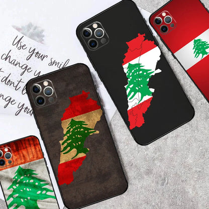 Lebanon Flag Map Case For Xiaomi Redmi Note 14 12 11 10 13 Pro 15 Pro Plus Redmi 15 14C 10C 12C 13C 15C Cover