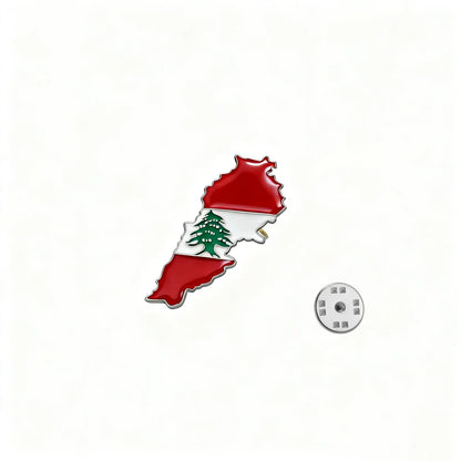 Lebanon Country Map Cedar of Lebanon Charm Lebanon Brooch for Women Men Jewelry Lebanon Maps Brooch