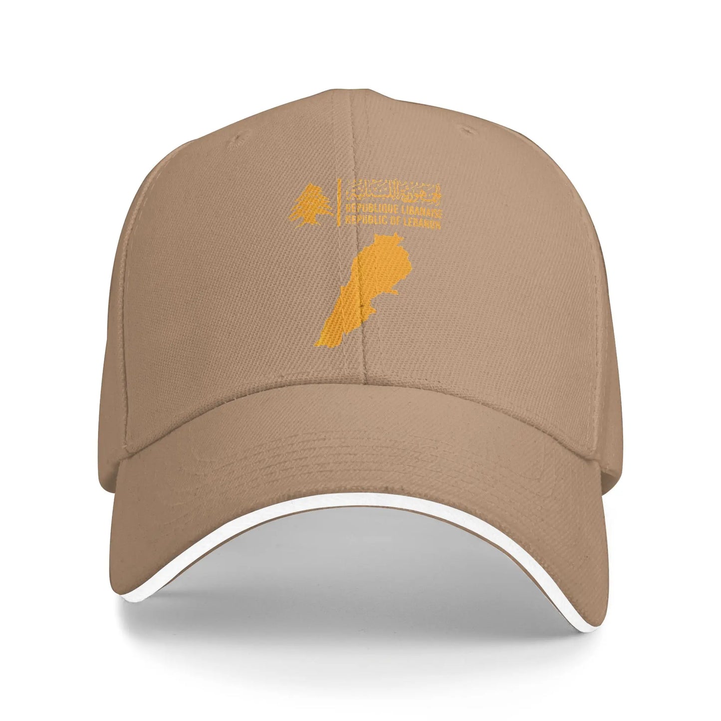 Lebanon Flag Map Cedar Tree Baseball Cap