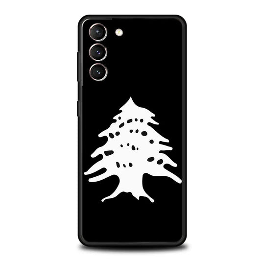 Lebanon Cedar Tree Black Phone Case Samsung Galaxy S