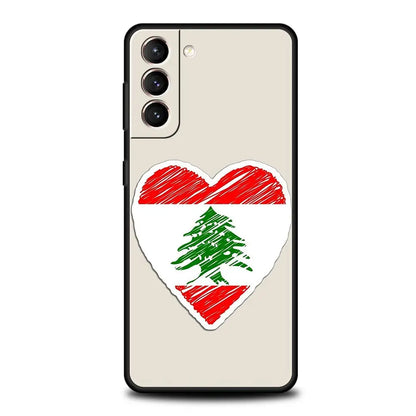 Beirut Lebanon Flag Phone Case For Samsung Galaxy S25 S24 S23 S22 S20 Ultra S21 FE 5G S10 Plus S10E Soft TPU Cover