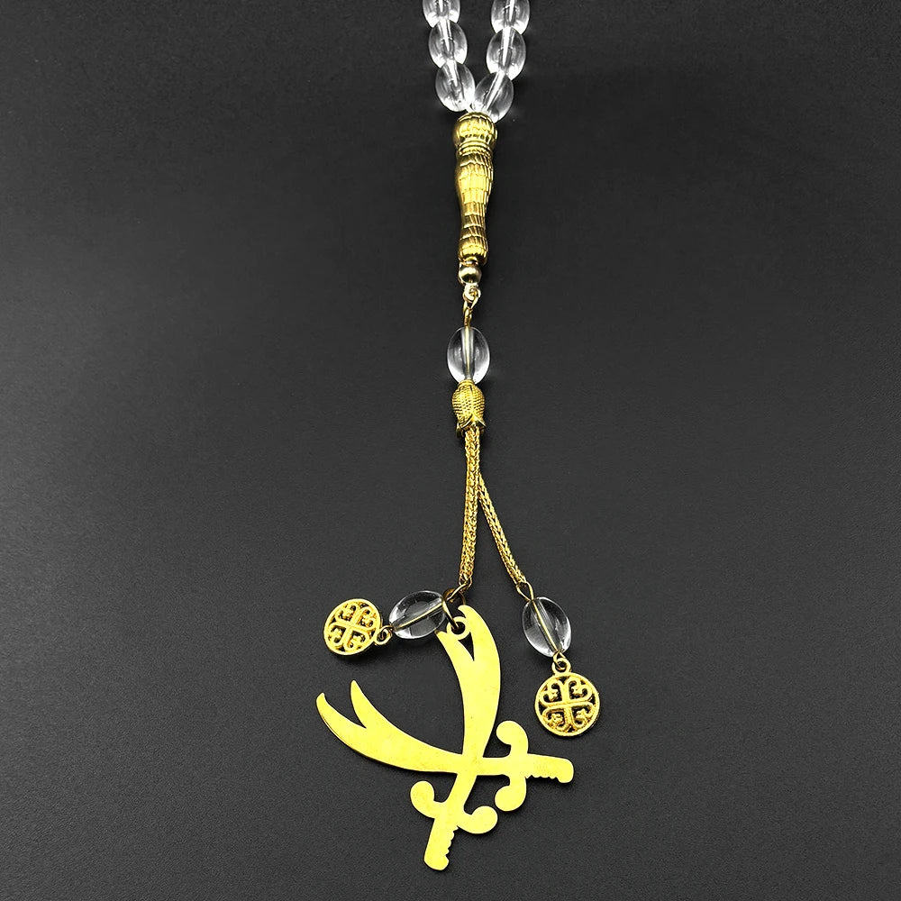 Imam Ali Zulfiqar Sword Blue Glass
