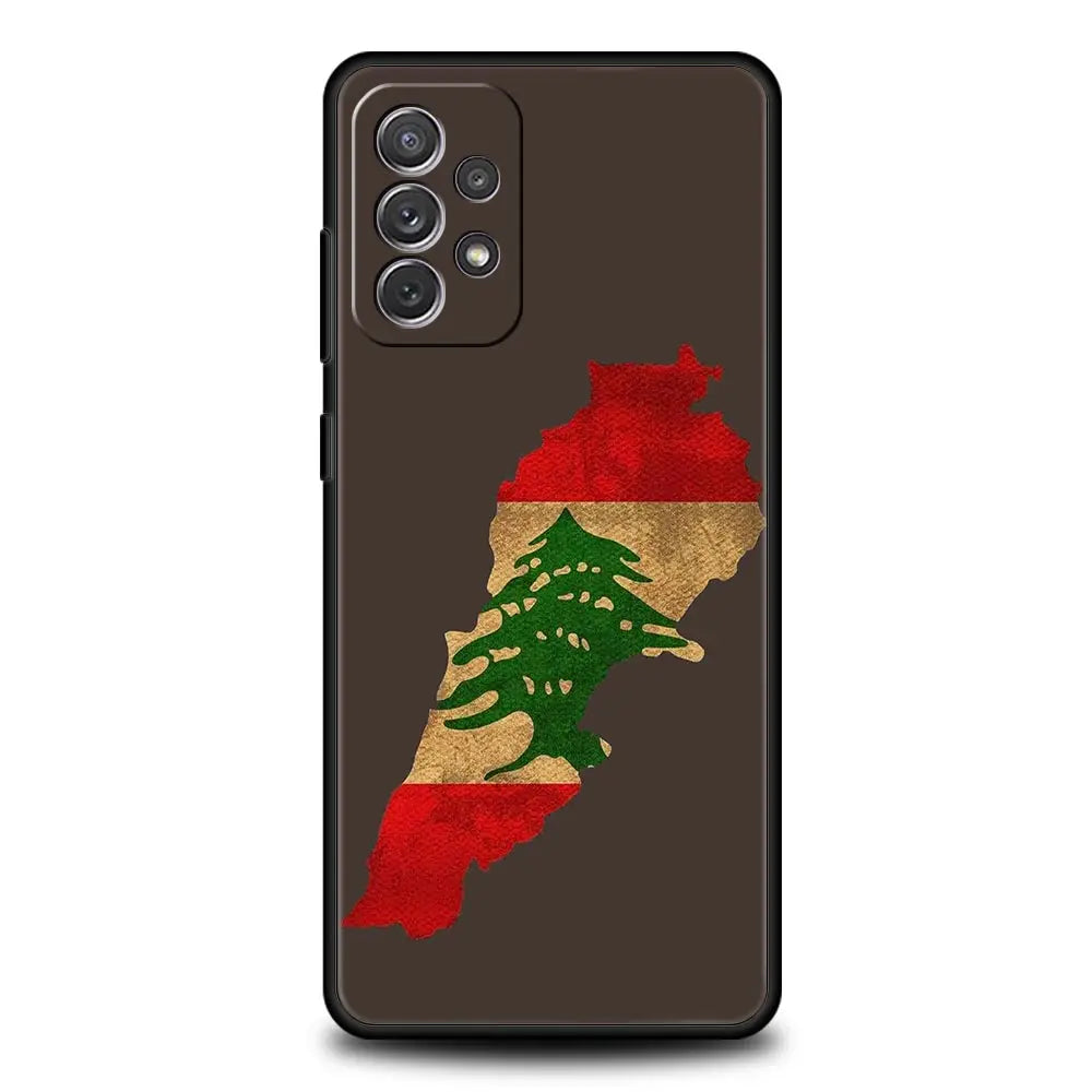 Beirut Lebanon Flag Phone Case For Samsung Galaxy A15 A13 A51 A71 A41 A31 A21S A03S A05 A35 A32 A55 A23 A25 A33 A53 A73 5G Cover