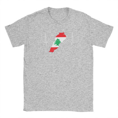 Lebanon Heartbeat Lebanon Map T Shirt