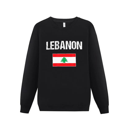 Hoodies Lebanon Flag Lebanese Country Map Hoodie Pullover Sweatshirts