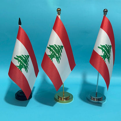 Office Desk Flag Of Lebanon