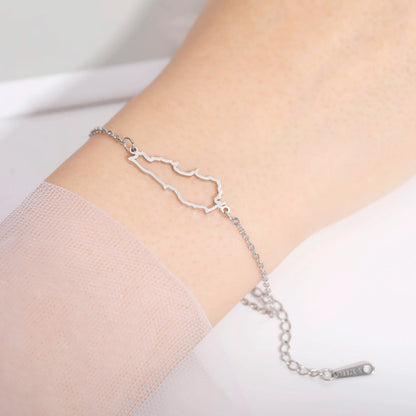 Map of Lebanon Bracelet