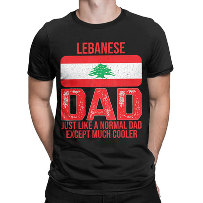 Lebanese Dad Lebanon Flag T Shirt