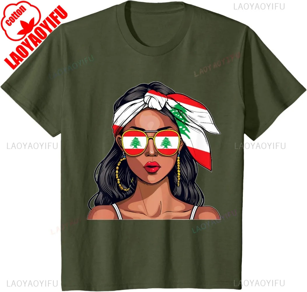 Lebanese Woman Flag Shirt