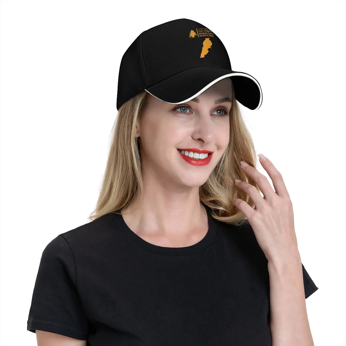 Lebanon Flag Map Cedar Tree Baseball Cap