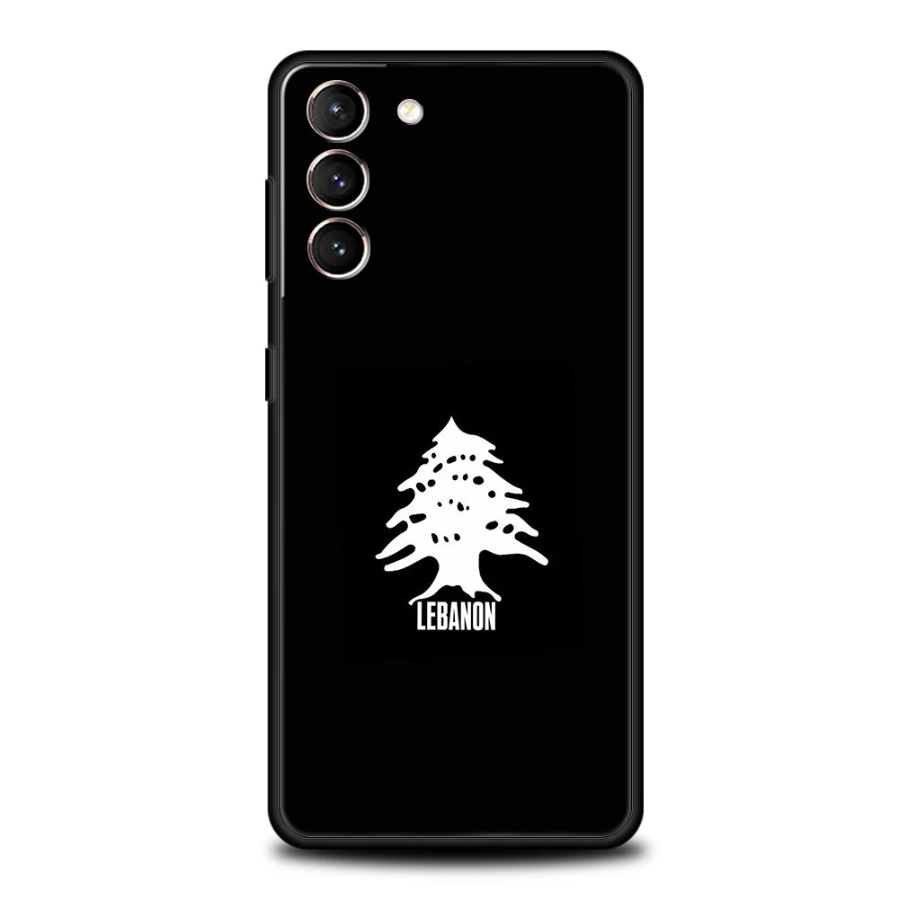 Lebanon Passport Phone Case For Samsung Galaxy S25 Edge S24 S23 S22 Ultra S20 S21 FE 5G S10 S9 Plus S10E Soft Cover
