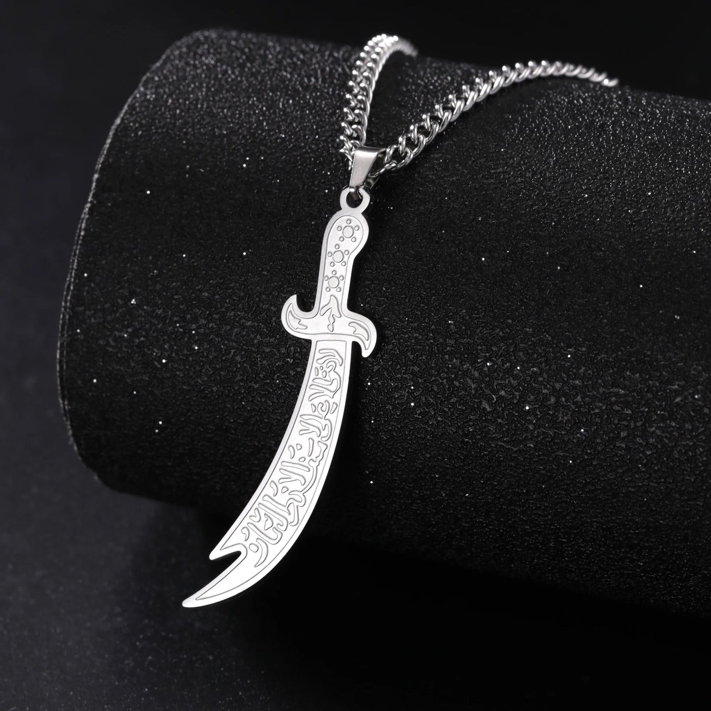 Stainless Steel Sword Necklace Zulfiqar Sword