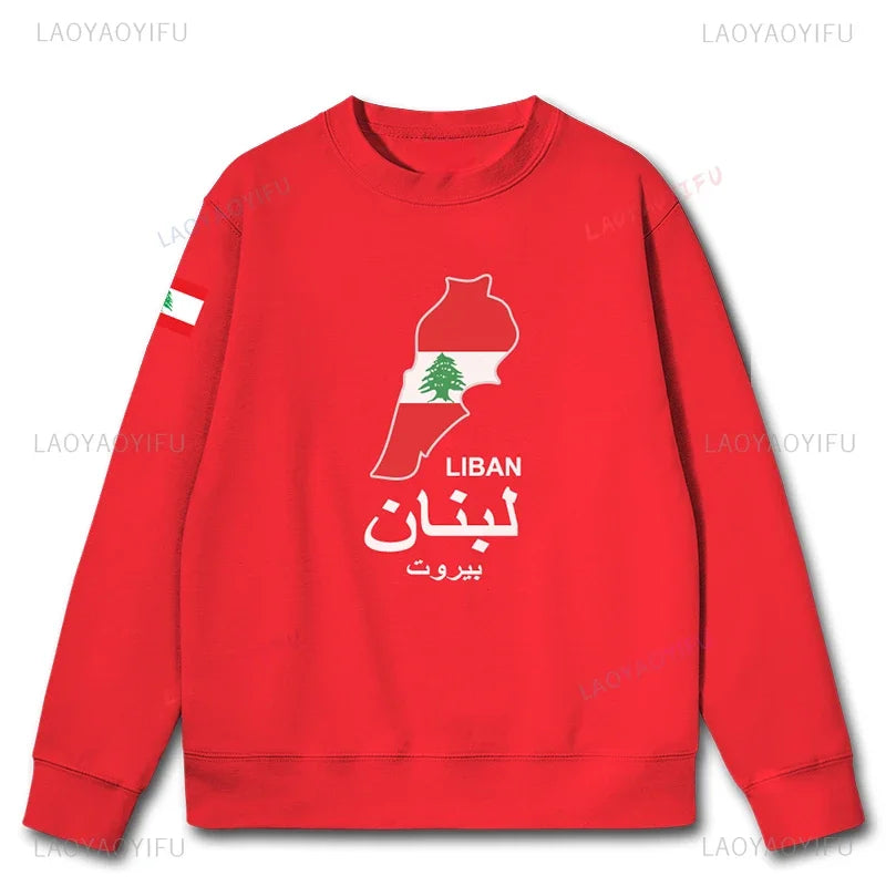 Lebanon National Map Hoodies