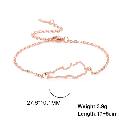 Map of Lebanon Bracelet