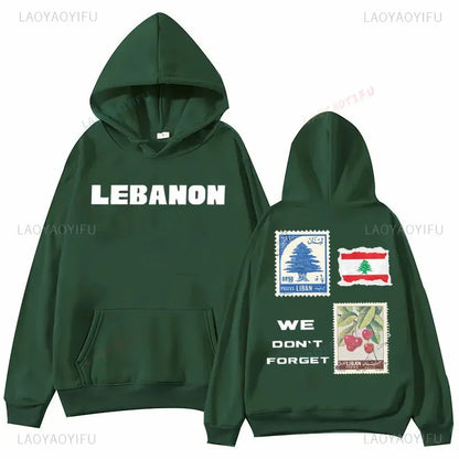 Lebanese Flag Drop Shoulder Sweatshirt