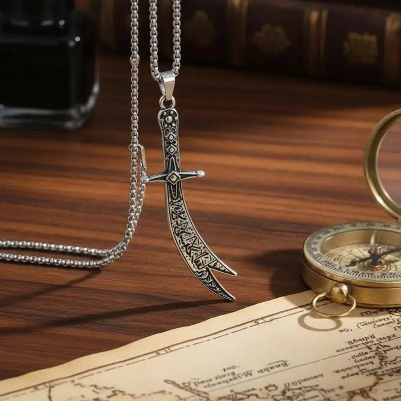 Imam Ali Zulfiqar Necklace