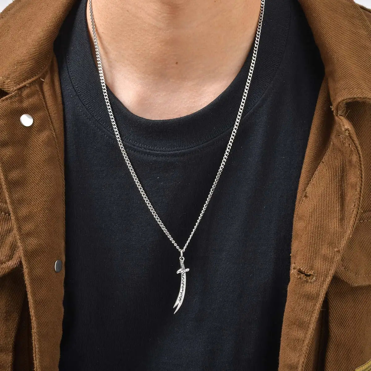 Zulfiqar Sword Pendant Necklace