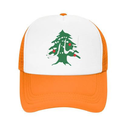 Lebanon Flag Map Beirut Cedar Tree Baseball Cap