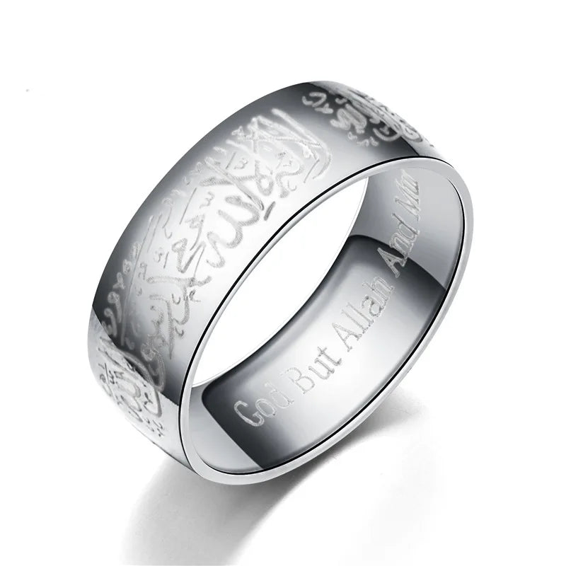 Titanium Steel Quran Rings