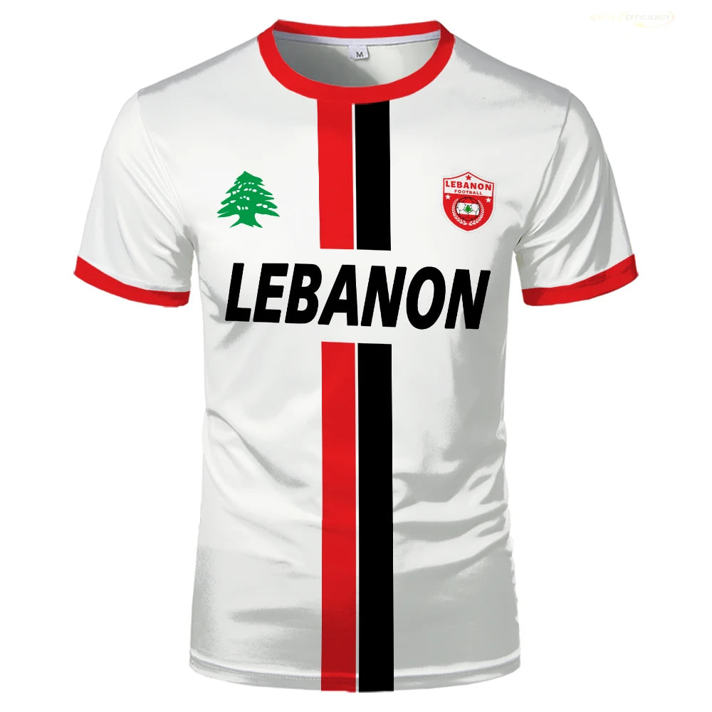 Lebanon Football Jersey T Shirts 3D Printed