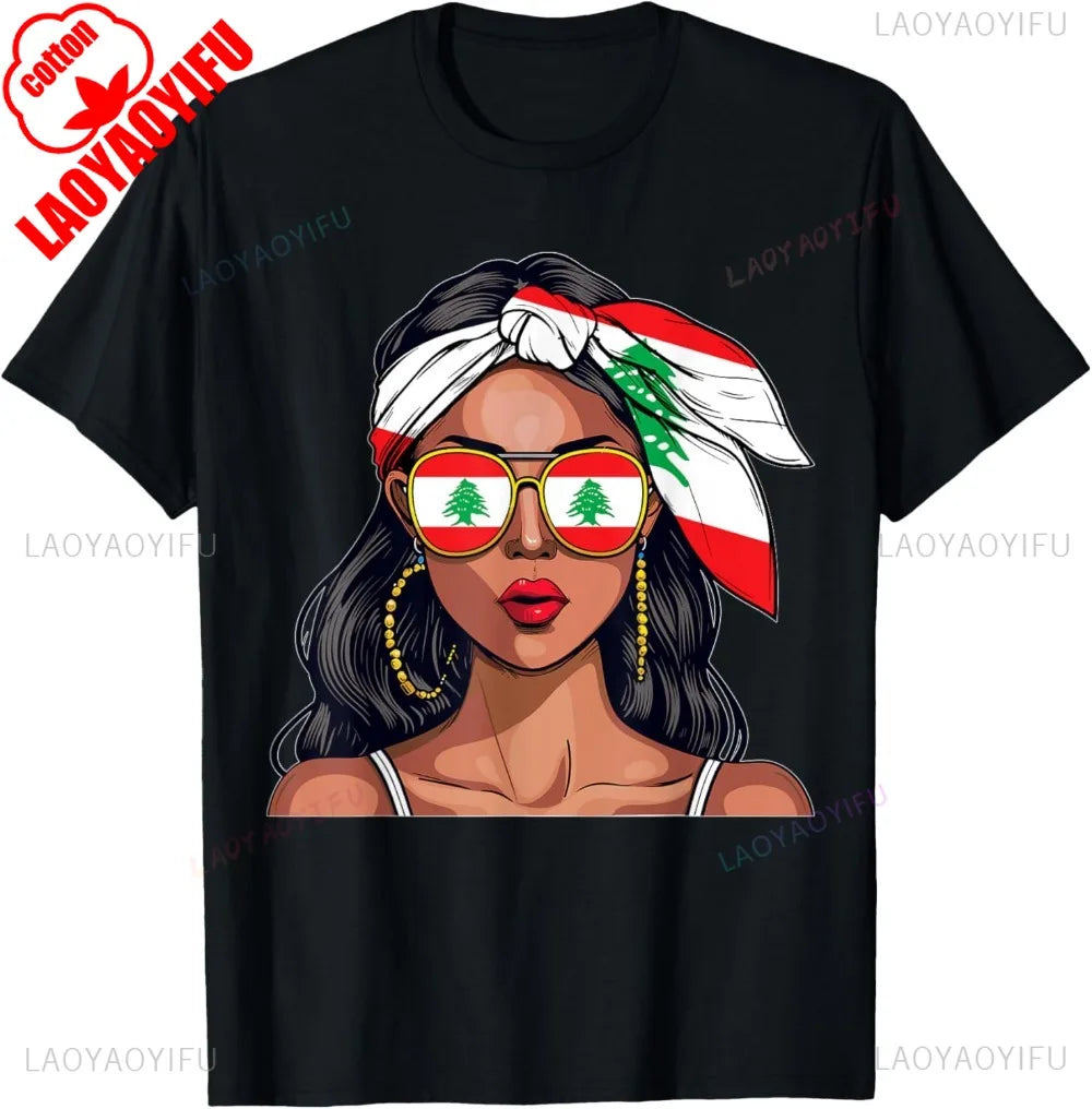 Lebanese Woman Flag Shirt